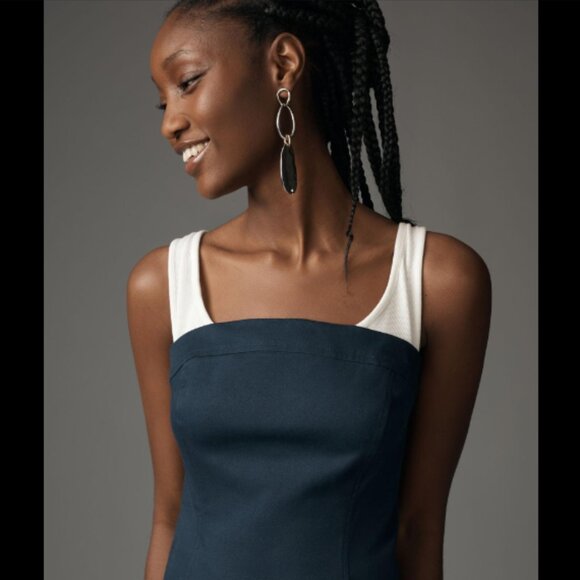 Brand New Maeve Sleeveless Twofer Mini Dress - Picture 2 of 5